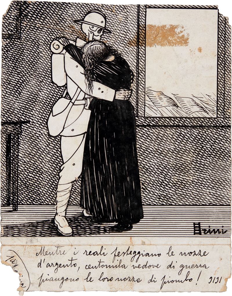 Mentre i reali festeggiano le nozze d'argento, centomilia vedove di guerra piangono le loro nozze...