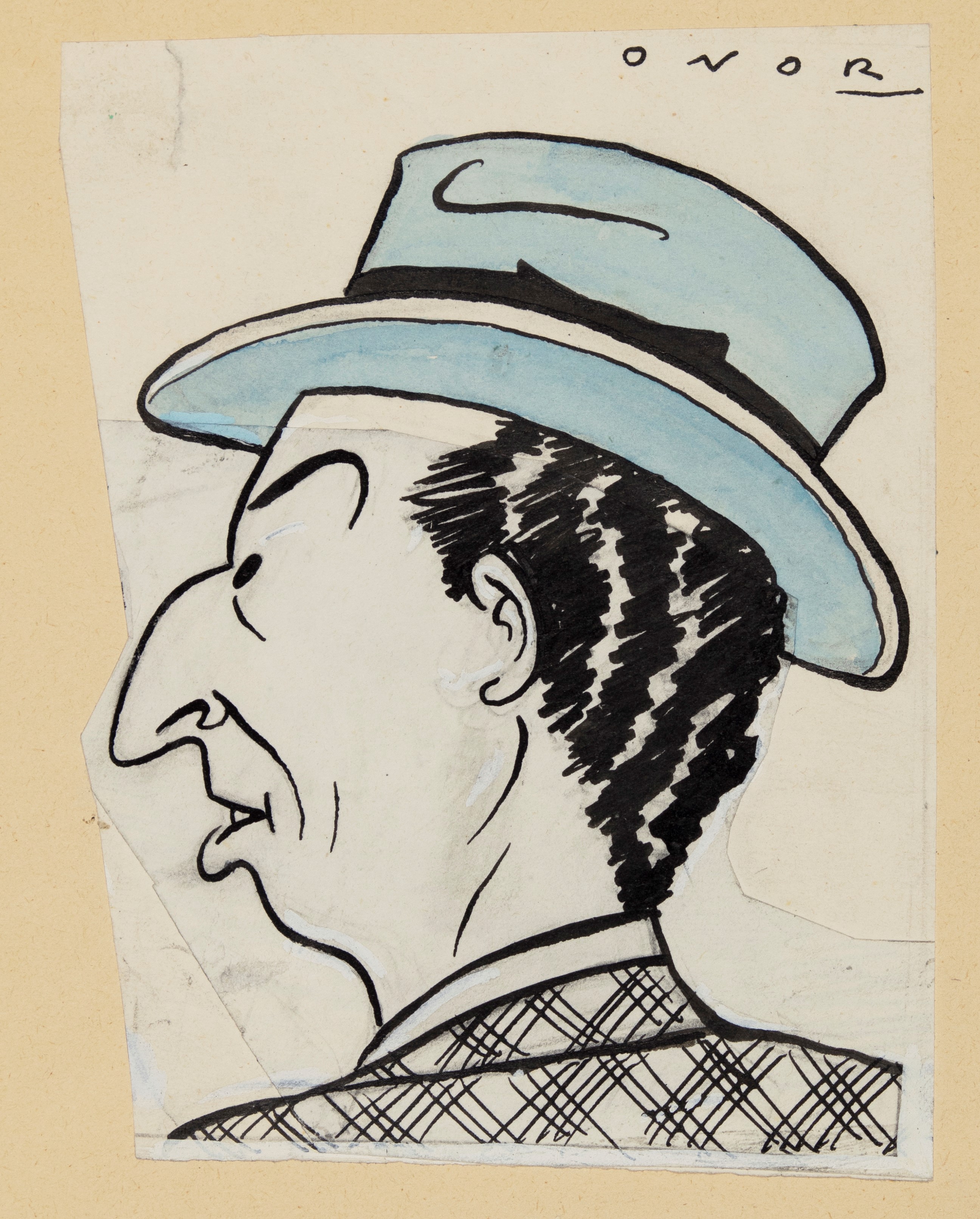 Umberto Onorato - Sei disegni originali - matita, china e acquerello su cartoncino, anni '40