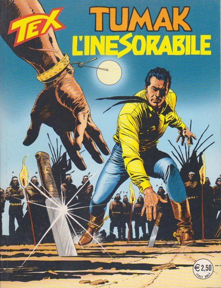 Claudio Villa - Tex - Tumak l'inesorabile, matita e china su cartoncino