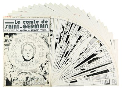 Bernasconi, Le Comte de Saint-Germain - Le mystère des arcanes, matita e china su cartoncino