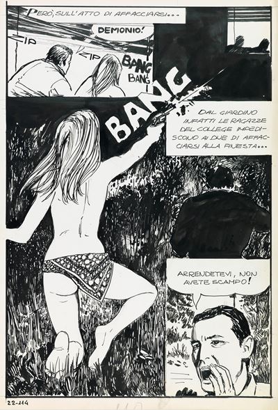 Genius - Al profumo di Lillà, matita e china su cartoncino