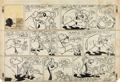 Uncle Remus and His Tales of Br'er Rabbit, matita e china su cartoncino