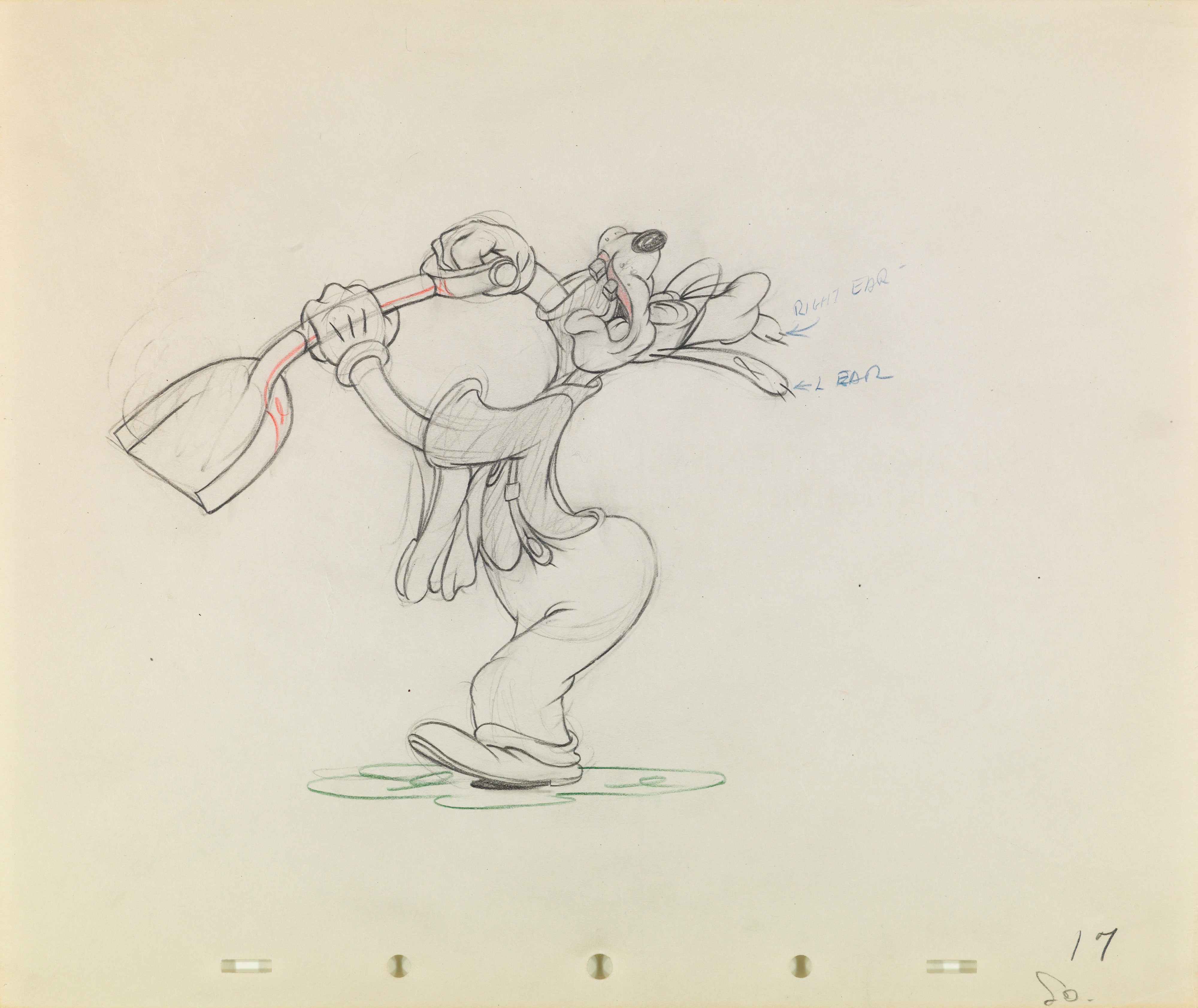 Studio Disney - Topolino e Paperino marinai (Tugboat Mickey), matita e pastello su carta