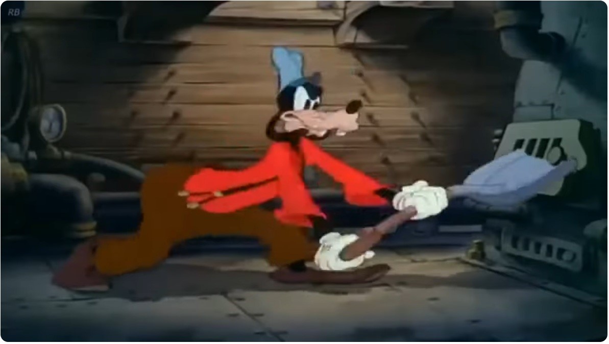 Studio Disney - Topolino e Paperino marinai (Tugboat Mickey), matita e pastello su carta