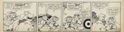 Barney Baxter - Striscia giornaliera n. 2222, matita e china su cartoncino