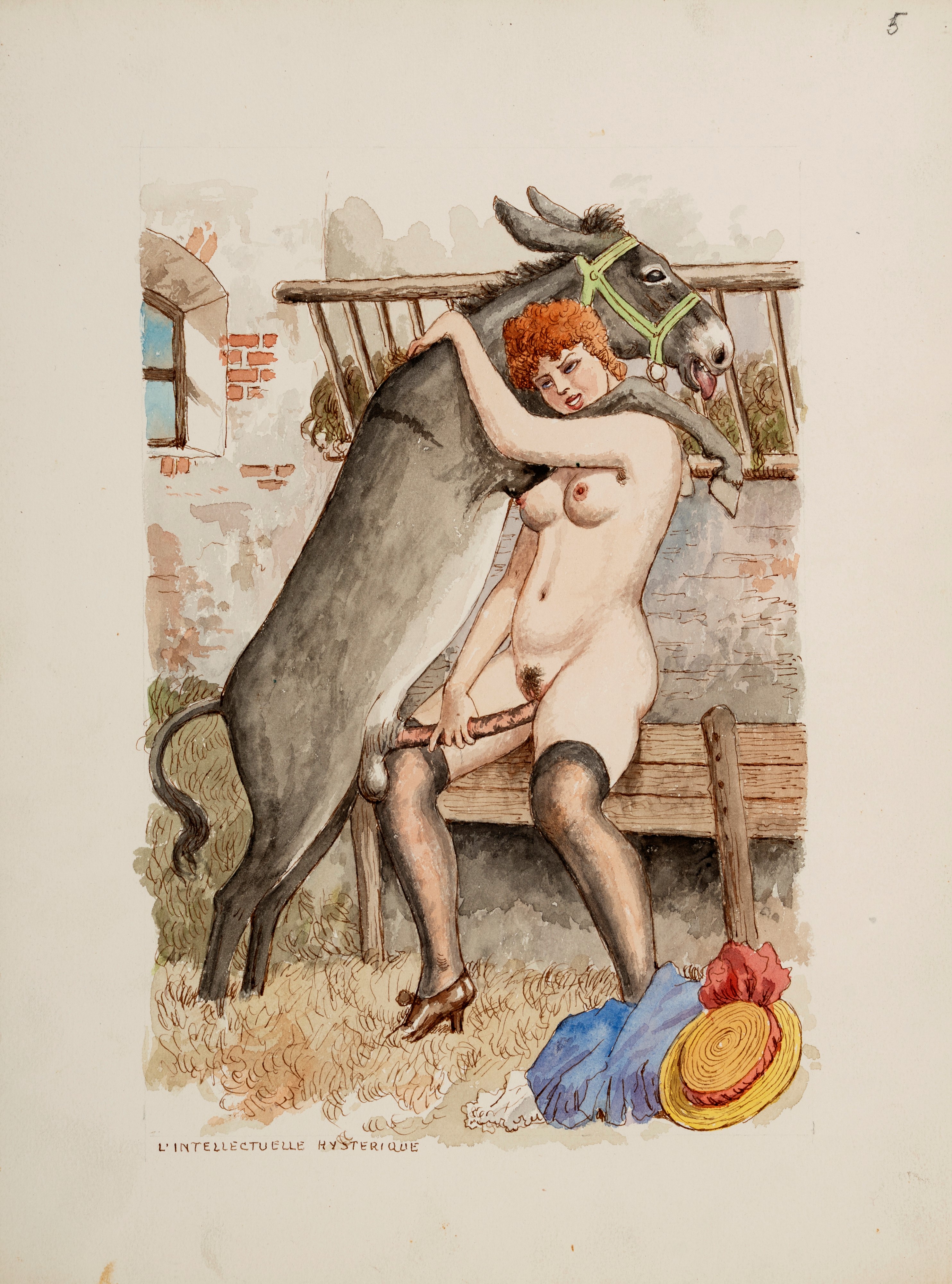 a.n.I. (autore Non Identificato) - Illustrazioni erotiche, La gourmandise préférée (Il mio dolcet...
