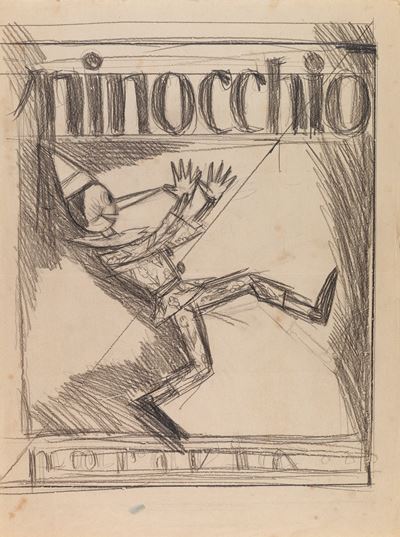Pinocchio - matita su carta, 1942