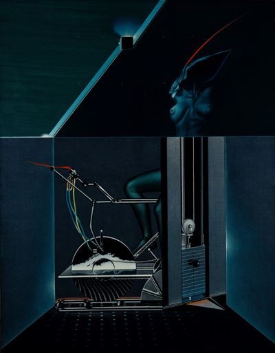 Moby Dick - Illustrazione originale in china, olio e acrilici su cartoncino