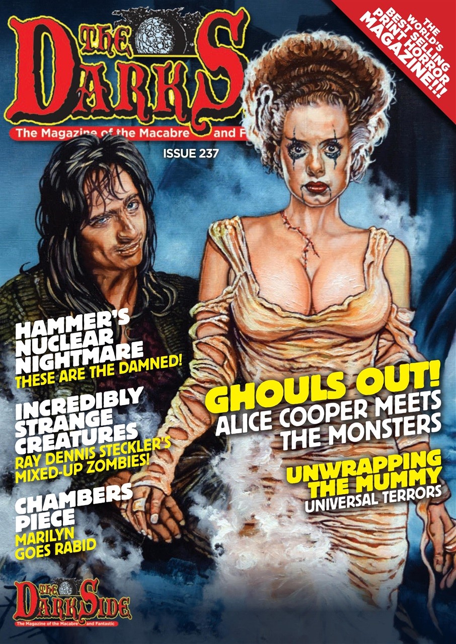 Rick Melton - Alice Cooper meets the Monsters, olio su cartoncino telato
