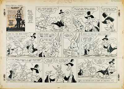 Uncle Remus and His Tales of Br'er Rabbit, matita e china su cartoncino