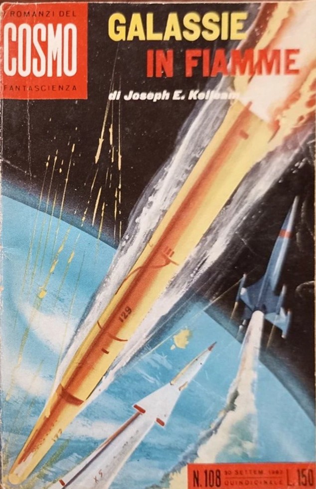 Luigi Garonzi - Cosmo - Galassie in fiamme, tempera su cartone
