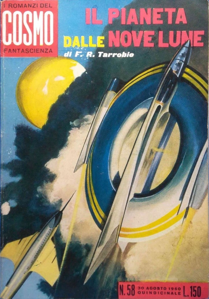 Luigi Garonzi - Cosmo - Il pianeta delle nove lune, tempera su cartone