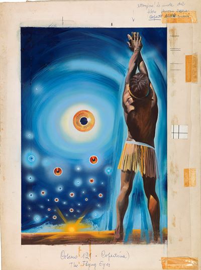 Cosmo - Orrida ipnosi, tempera su cartone