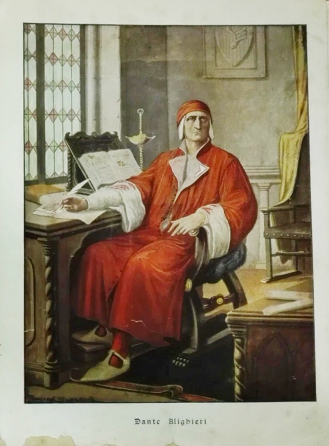 Tancredi Scarpelli - Illustrazione per il frontespizio de 'La Divina Commedia', 1935, matita, chi...