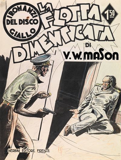 La flotta dimenticata - pastelli e china su cartoncino