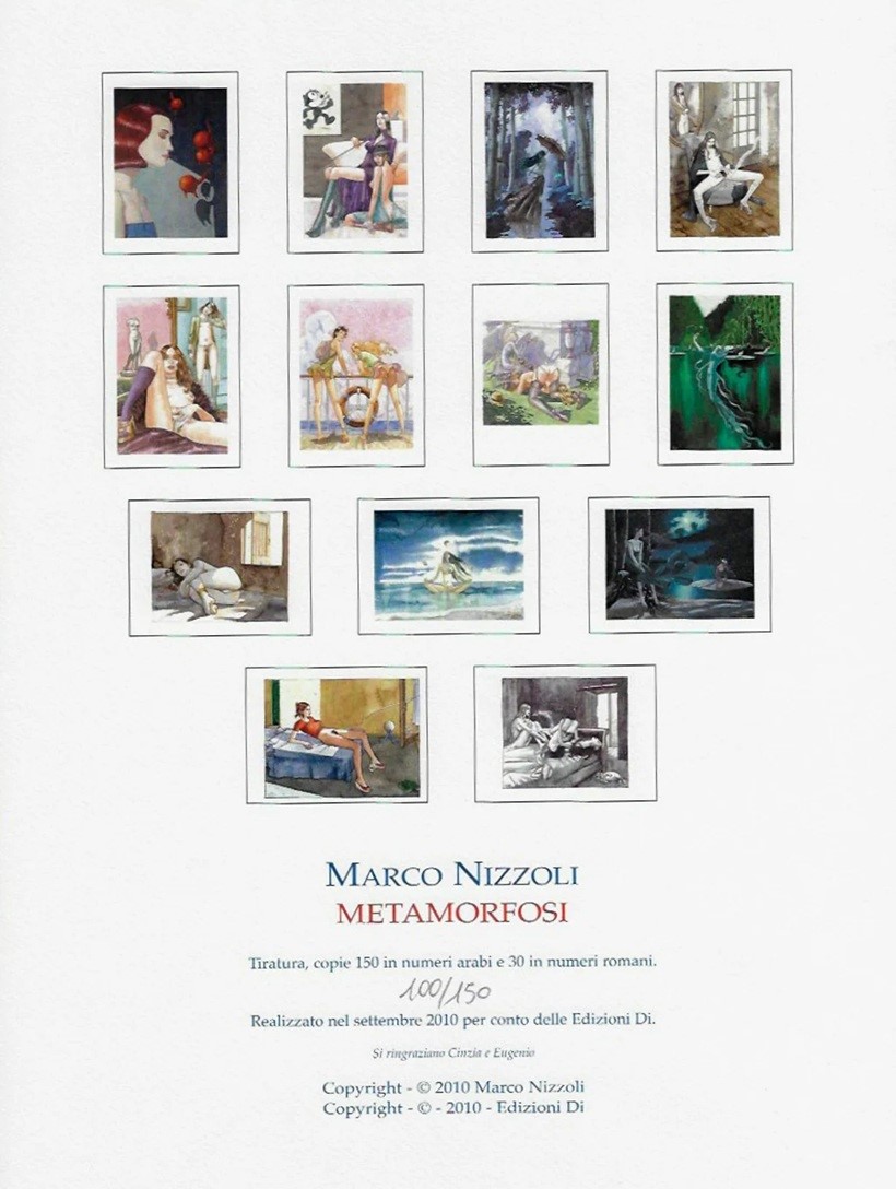 Marco Nizzoli - Metamorfosi – matita e acquerello su cartoncino