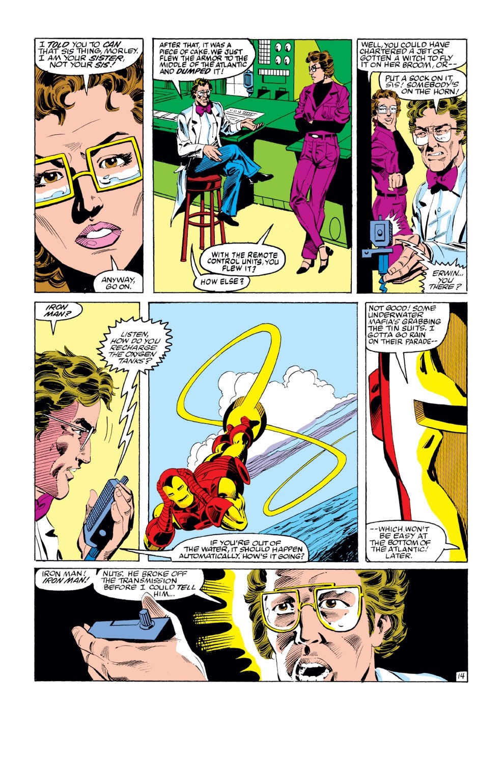 Luke Mcdonnell - Iron Man - The Treasure of Red and Gold, matita e china su cartoncino, 27,5 x 41...