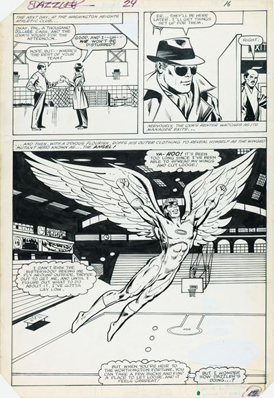 Dazzler - A Rogue in the House, matita e china su cartoncino Marvel
