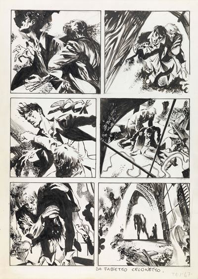 Dylan Dog, matita e china su cartoncino