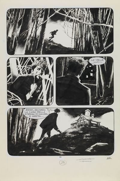Tavola originale di Dylan Dog, matita e china su cartoncino