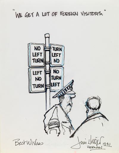 Herman, china su carta, 1991