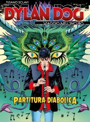 Sergio Gerasi - Copertina per 'Partitura diabolica', matita e china su cartoncino