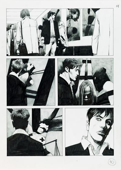 Dylan Dog - Profondo Nero, matita, china e acquerello su cartoncino, 2018