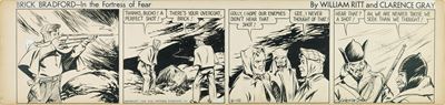 Brick Bradford - In the Fortress of Fear, matita e china su cartone