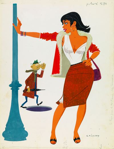 Le Rire 66, tempera su cartoncino