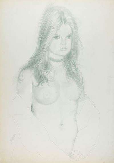 Jodie Foster, matita su cartoncino
