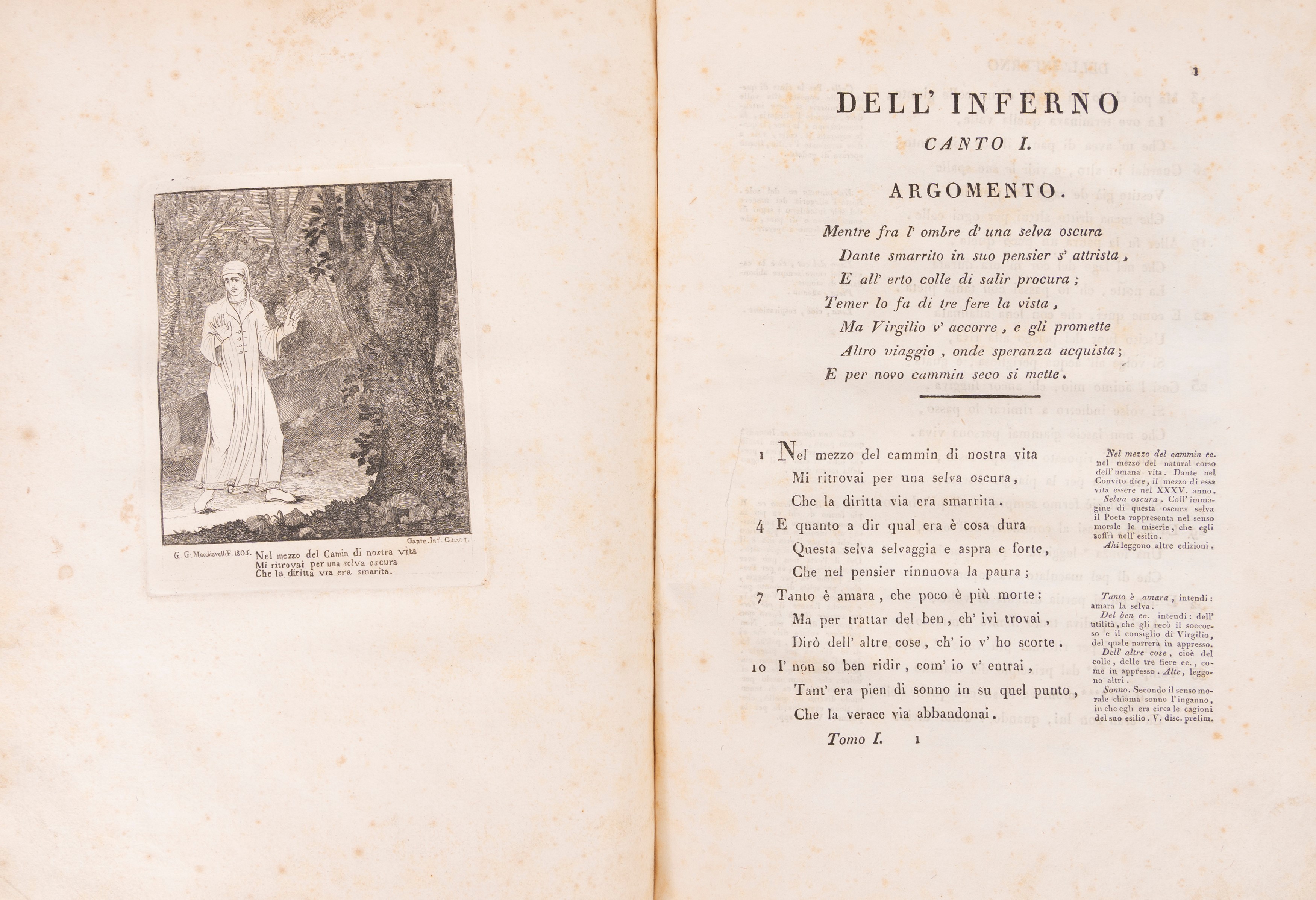 La Divina Commedia di Dante Alighieri con brevi e chiare note