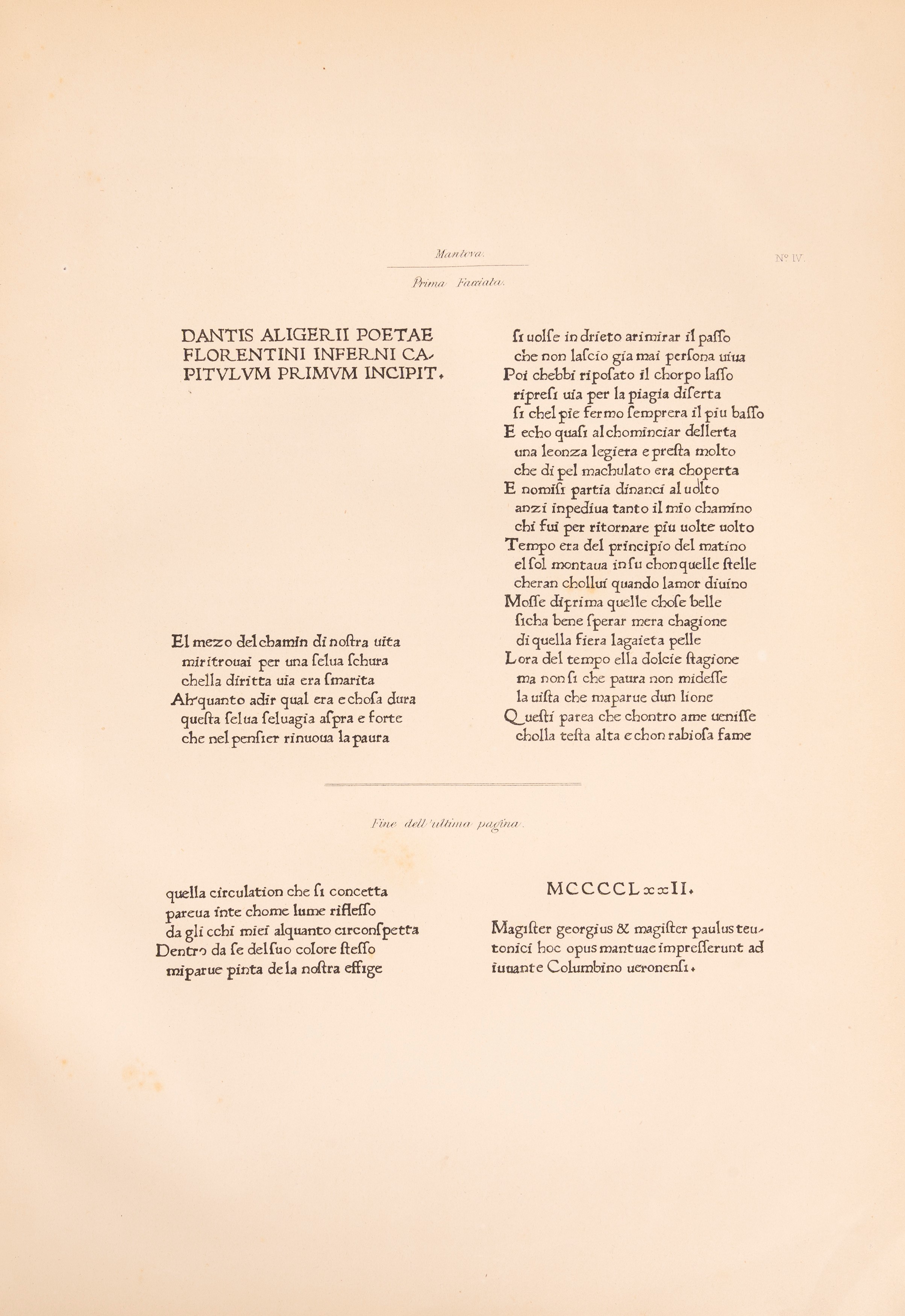 Dante Alighieri - Le prime quattro edizioni della Divina Commedia ristampate per cura di G. G. Wa...
