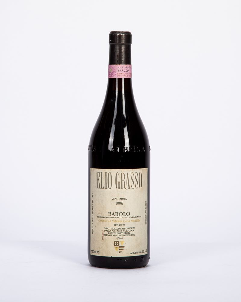 BAROLO ELIO GRASSO, VENDEMMIA 1996, GINESTRA VIGNA CASA MATE’ (1 BT)