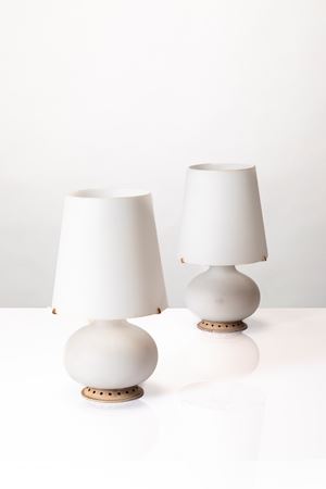 Coppia di lampade da tavolo modello 'Fontana 1853'