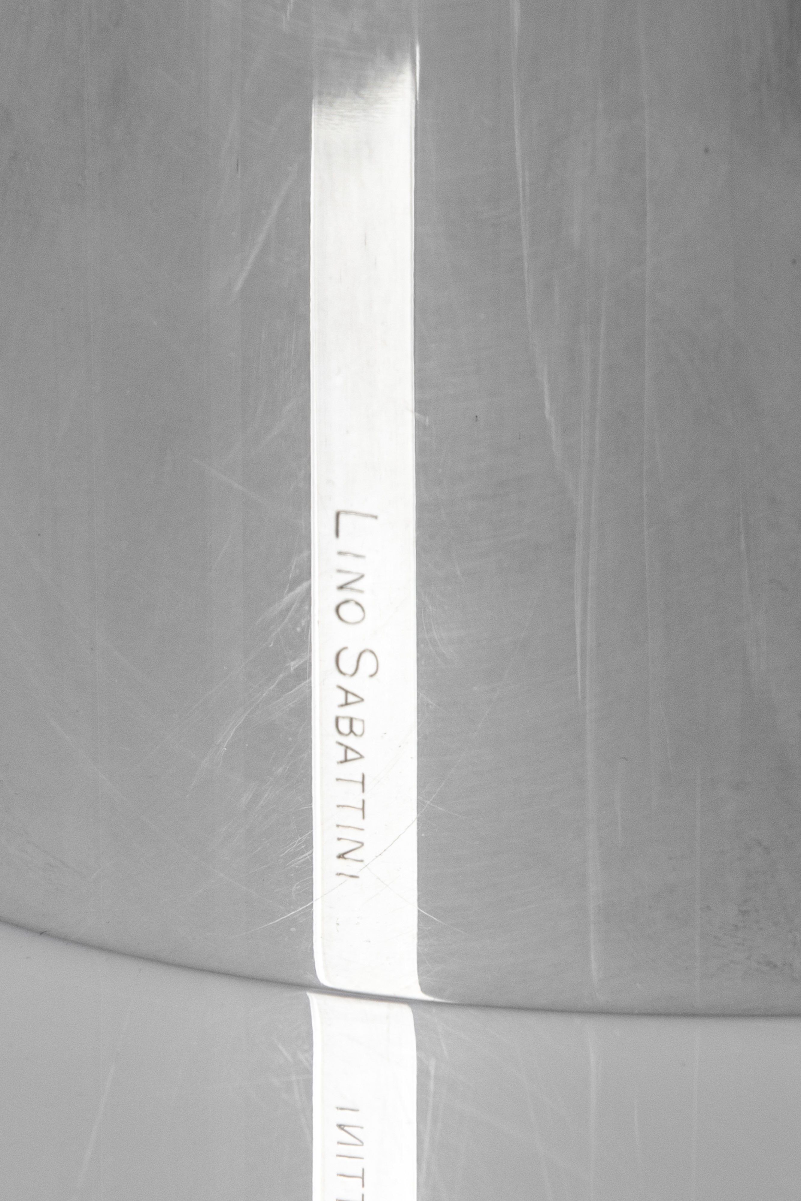 Lino Sabattini - Vaso in vetro e metallo argentato (1990 circa)