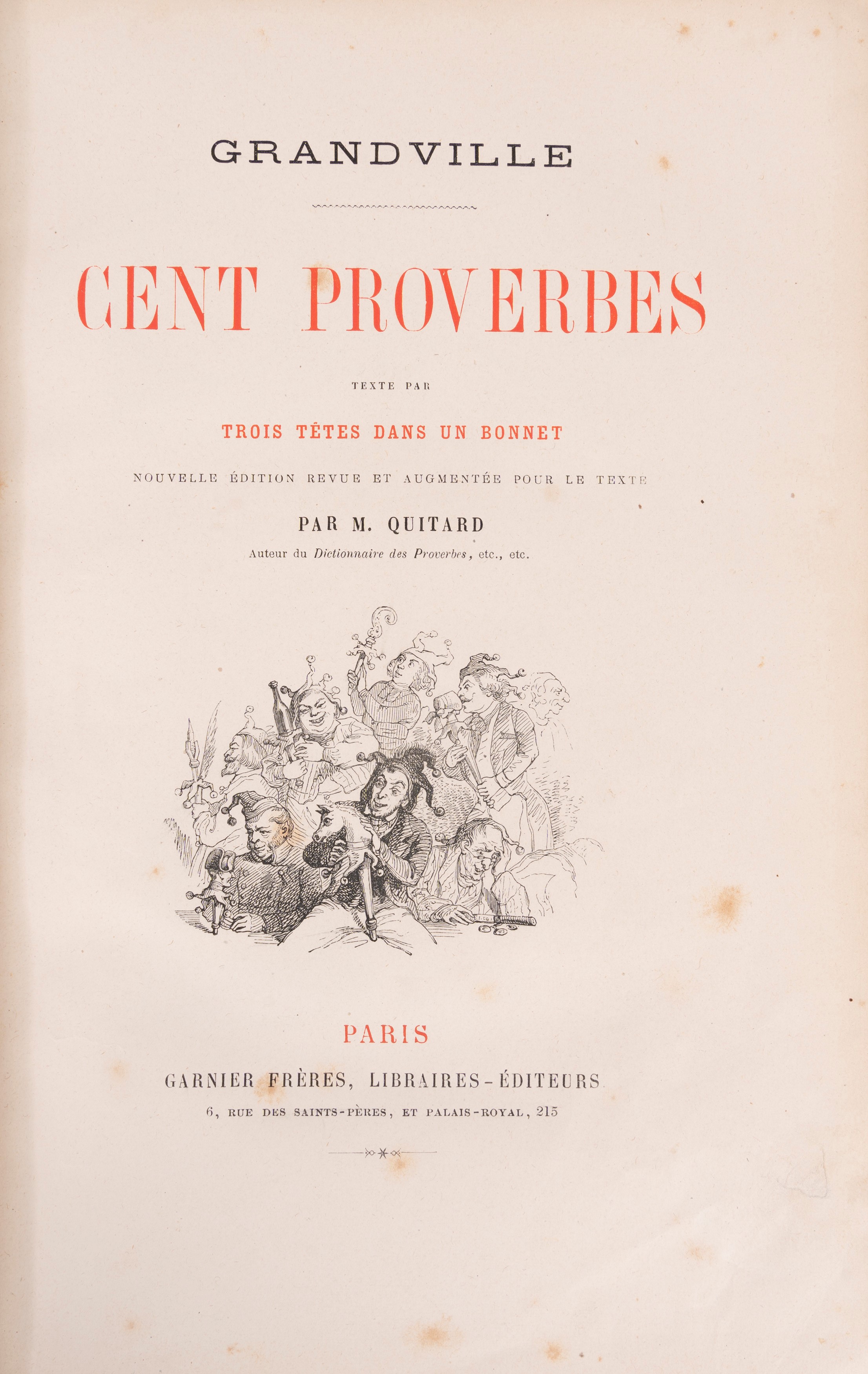 Jean Ignace Isidore Gérard Grandville - Cent proverbes