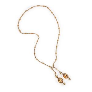 Necklace with boules 