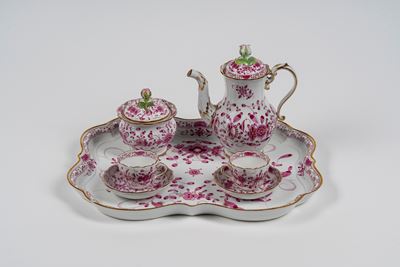 Servizio da Caffè in Porcellana di Meissen "indian Purple Rich"