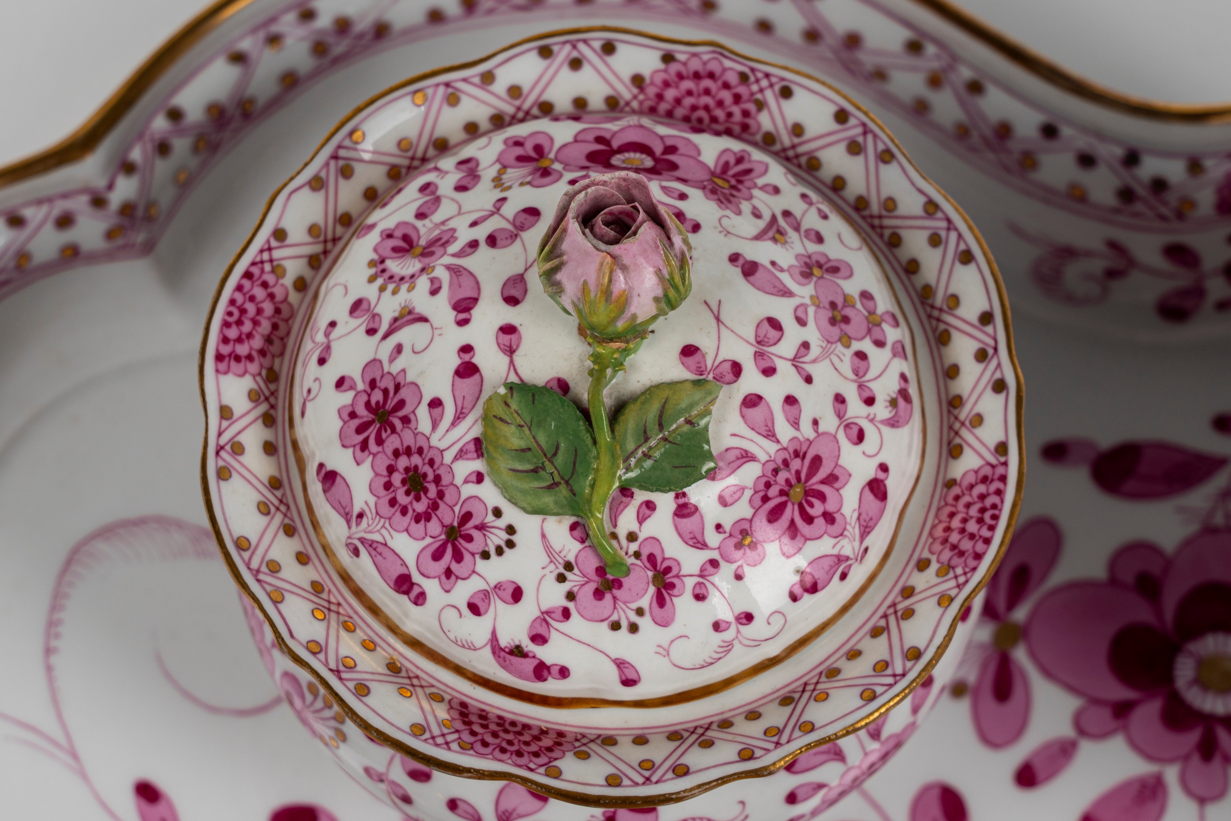 Servizio da Caffè in Porcellana di Meissen "indian Purple Rich"