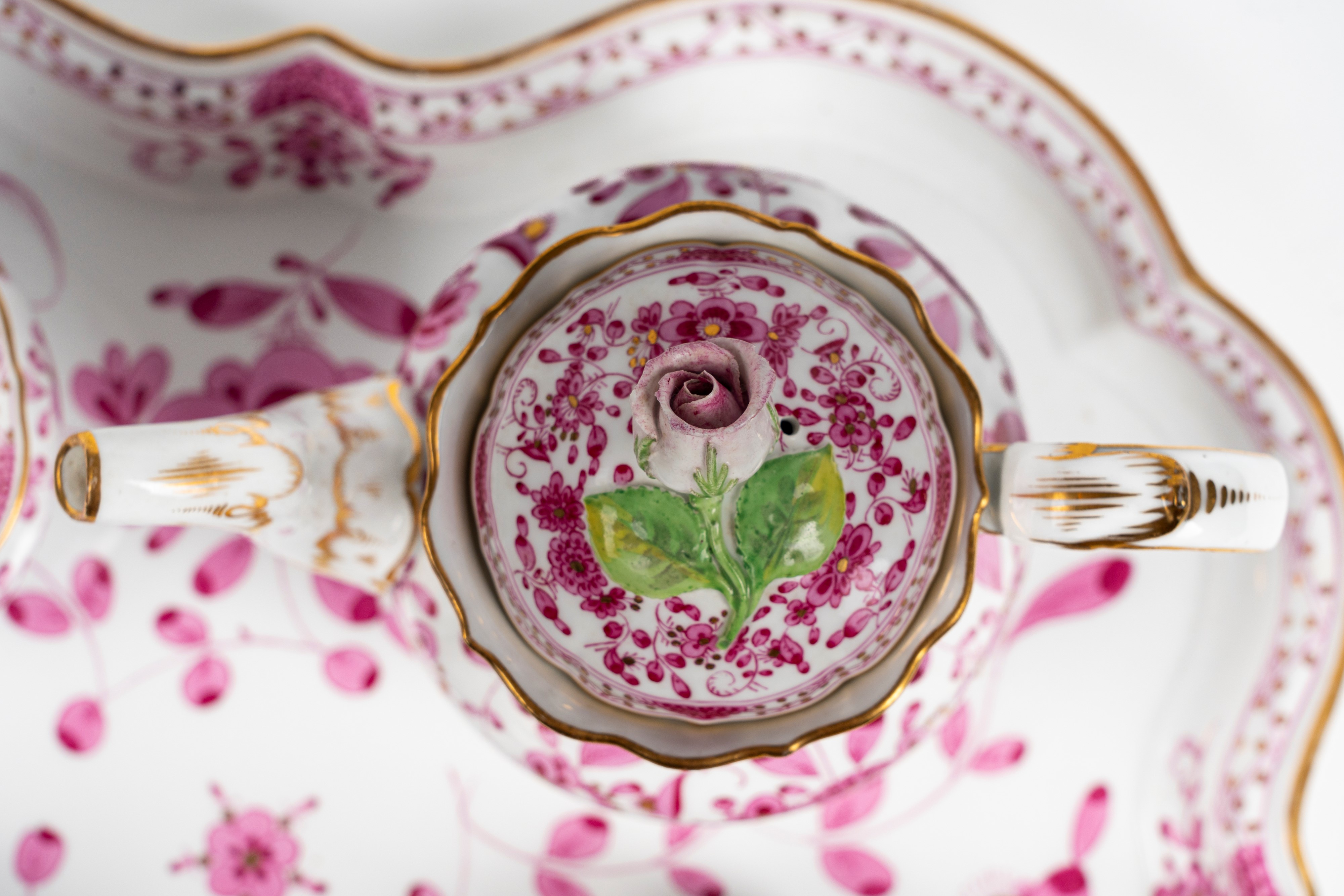 Servizio da Caffè in Porcellana di Meissen "indian Purple Rich"