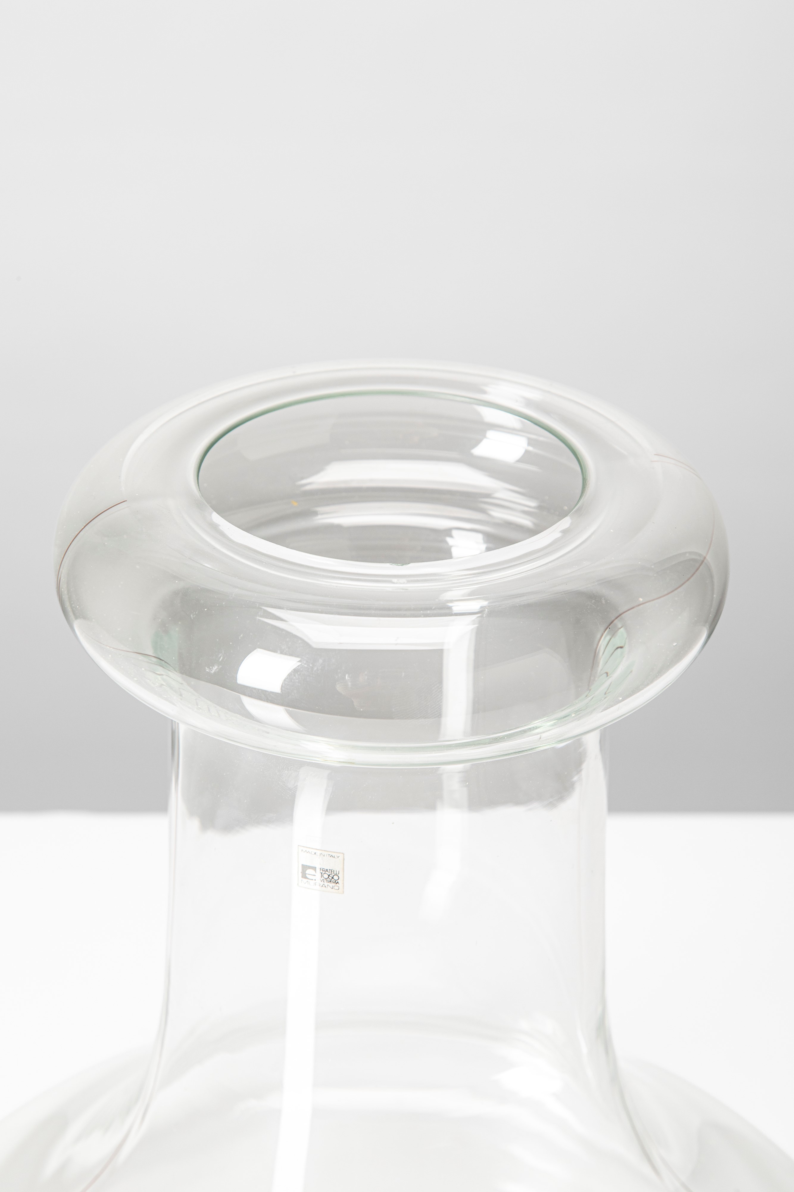 Fratelli Toso - Vaso in vetro soffiato (circa 1970)