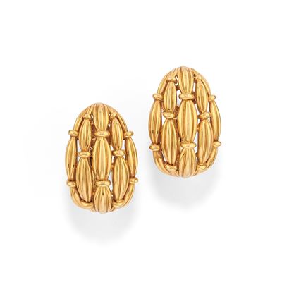 Orecchini, oro giallo 18k, anni '90
