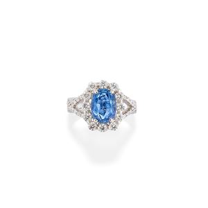 Anello con zaffiro Ceylon