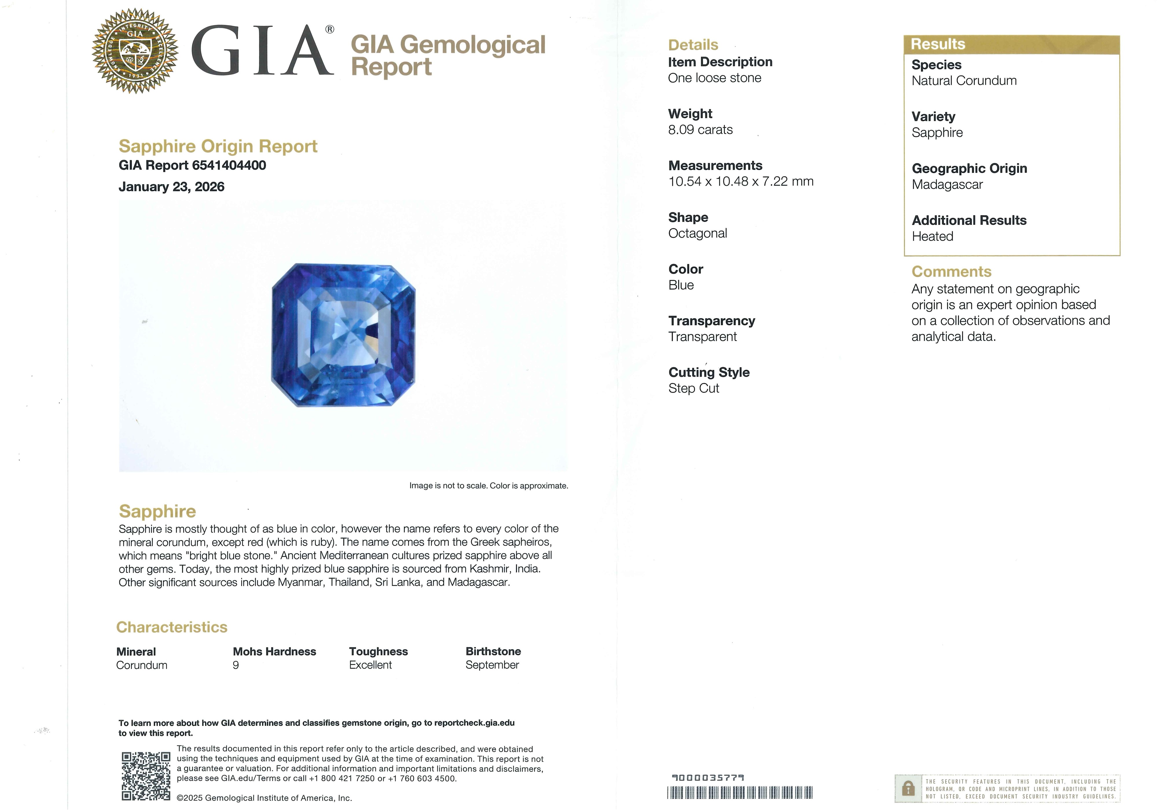 Anello in platino 900/1000 con zaffiro Madagascar e diamanti