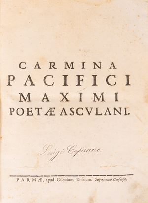 Carmina Pacifici Maximi Paetae Asculani
