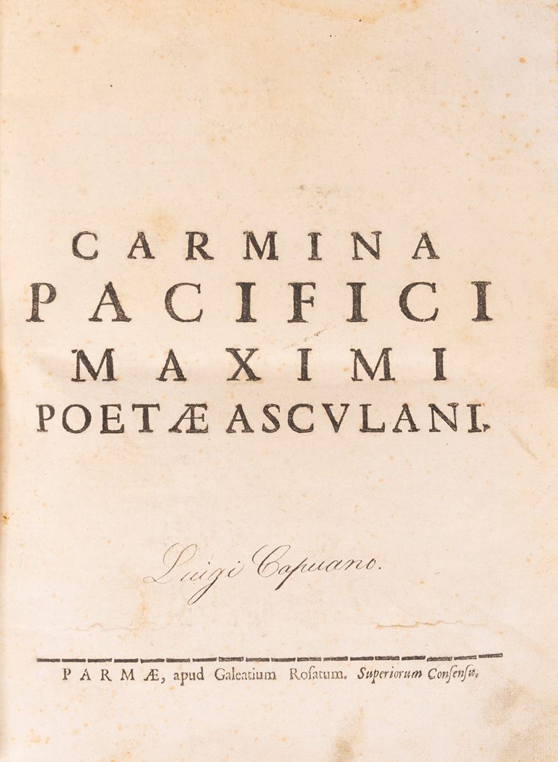 Carmina Pacifici Maximi Paetae Asculani