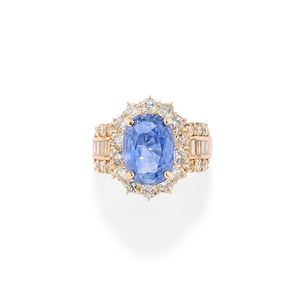 Anello con zaffiro Ceylon 