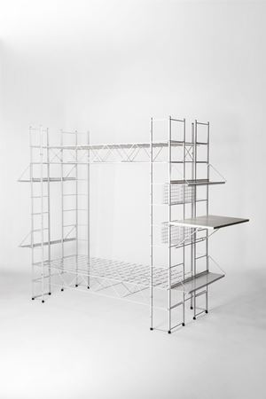 Struttura letto multifunzione modello 'Abitacolo'