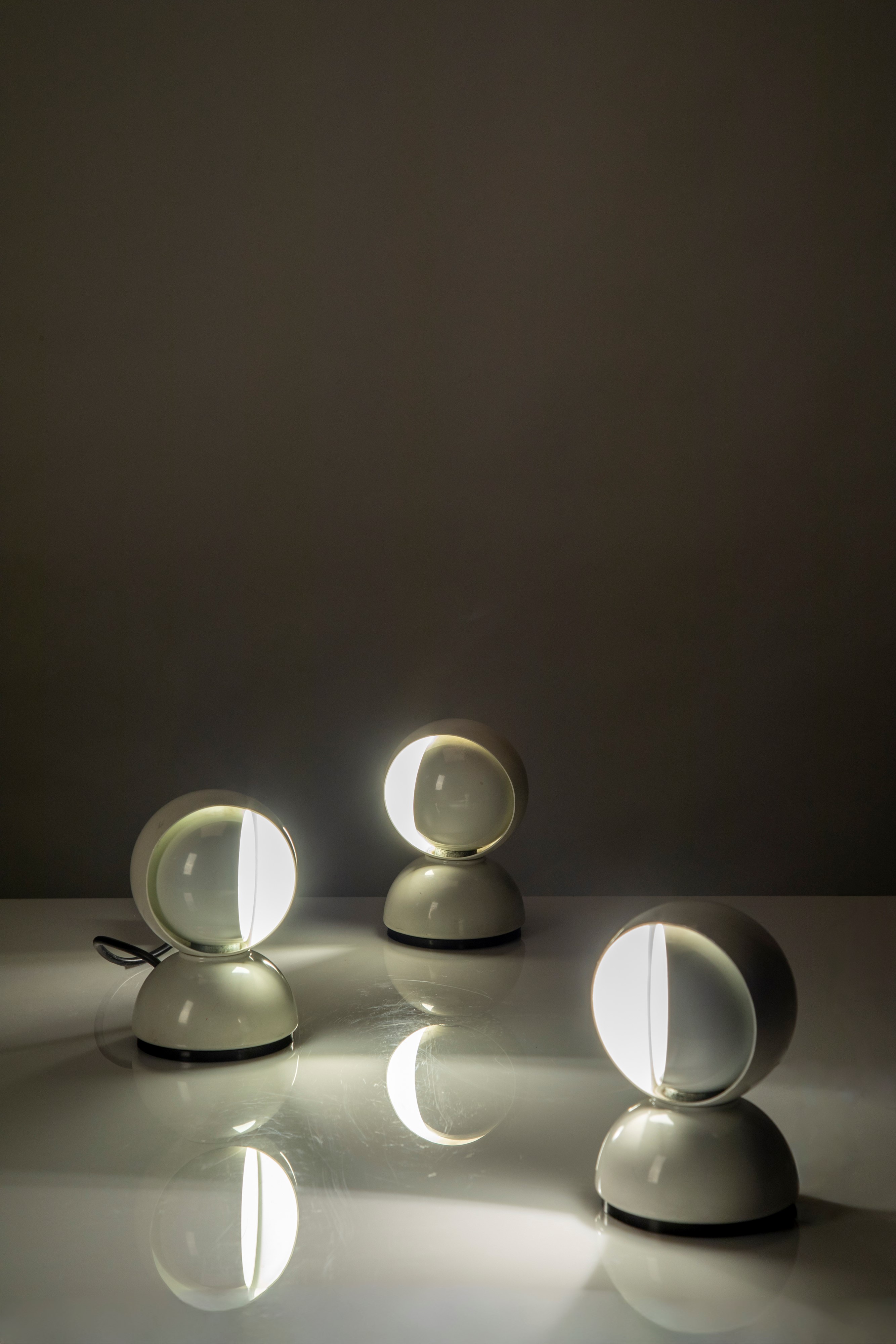 Set di tre lampade modello 'Eclisse'