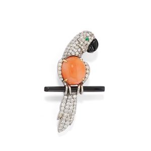Parrot brooch